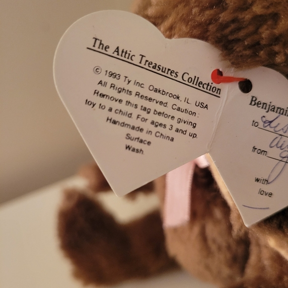 VINTAGE 1993 TY "Benjamin" - Picture 4 of 5